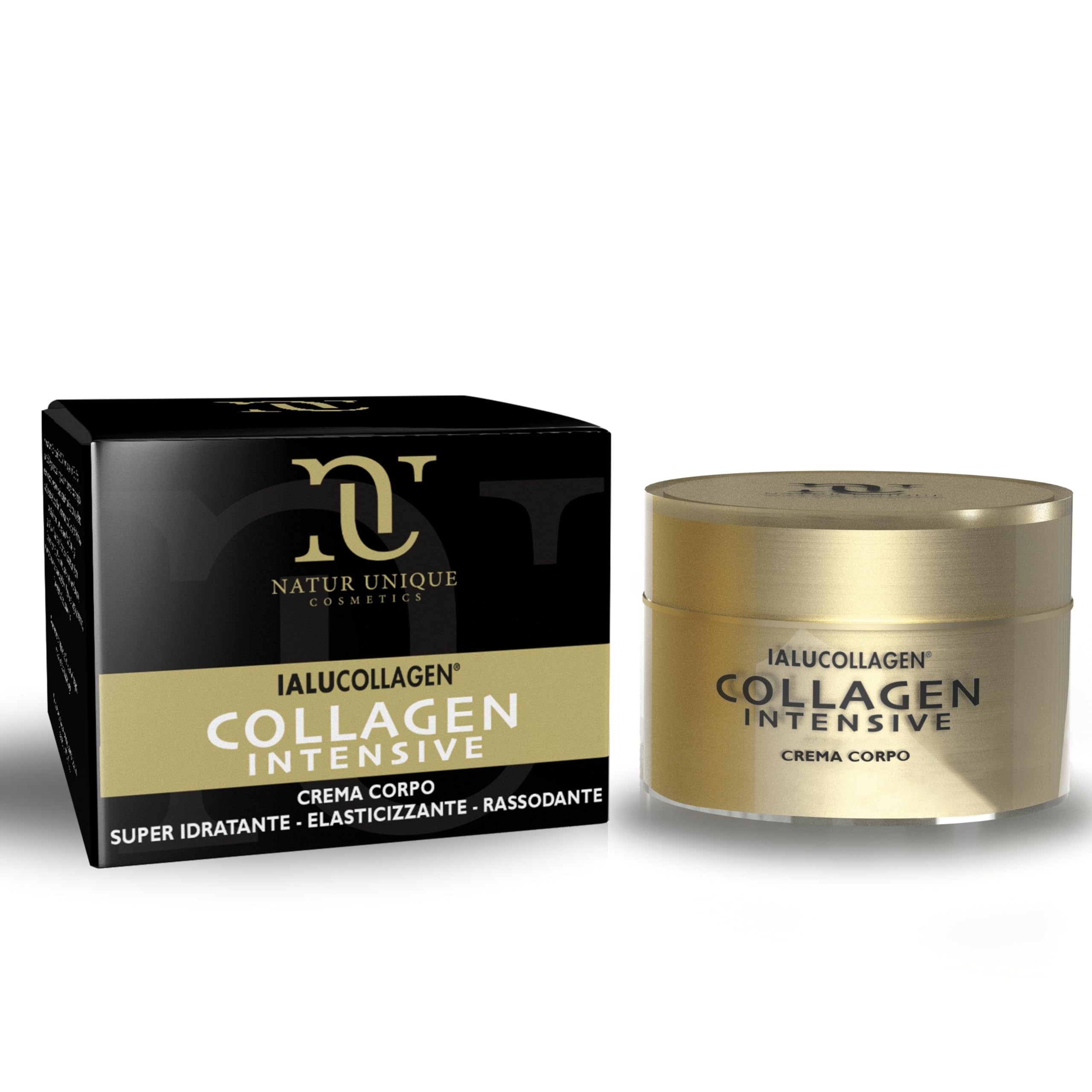 Körpercreme Ialucollagen Intensive Natur Unique | Feuchtigkeitsspendende und straffende Körpercreme mit 8 Arten von Meereskollagen und Aloe Vera | duftende Körpercreme für Damen und Herren | 200 ml