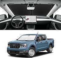 Vista 205 de Parasol de parabrisas de ajuste personalizado para Nissan Titan 2017-2024, bloquea los rayos UV y el calor, parasol de ventana delantera, fácil