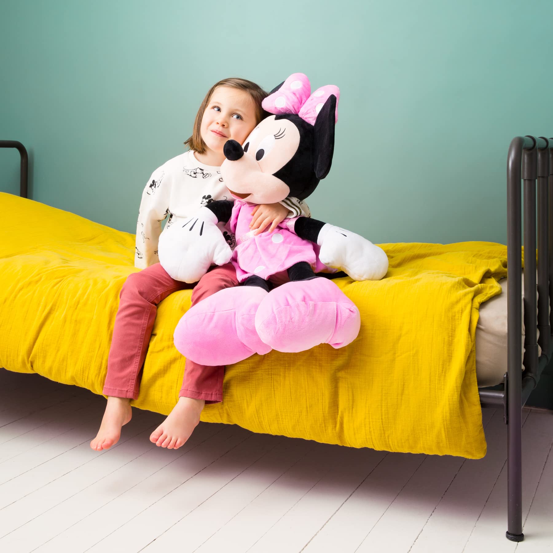 Simba Toys 6315870263 Disney Minnie Maus, weiches und angenehmes Material, 100% Original, geeignet für Jungen und Mädchen jeden Alters, 75 cm