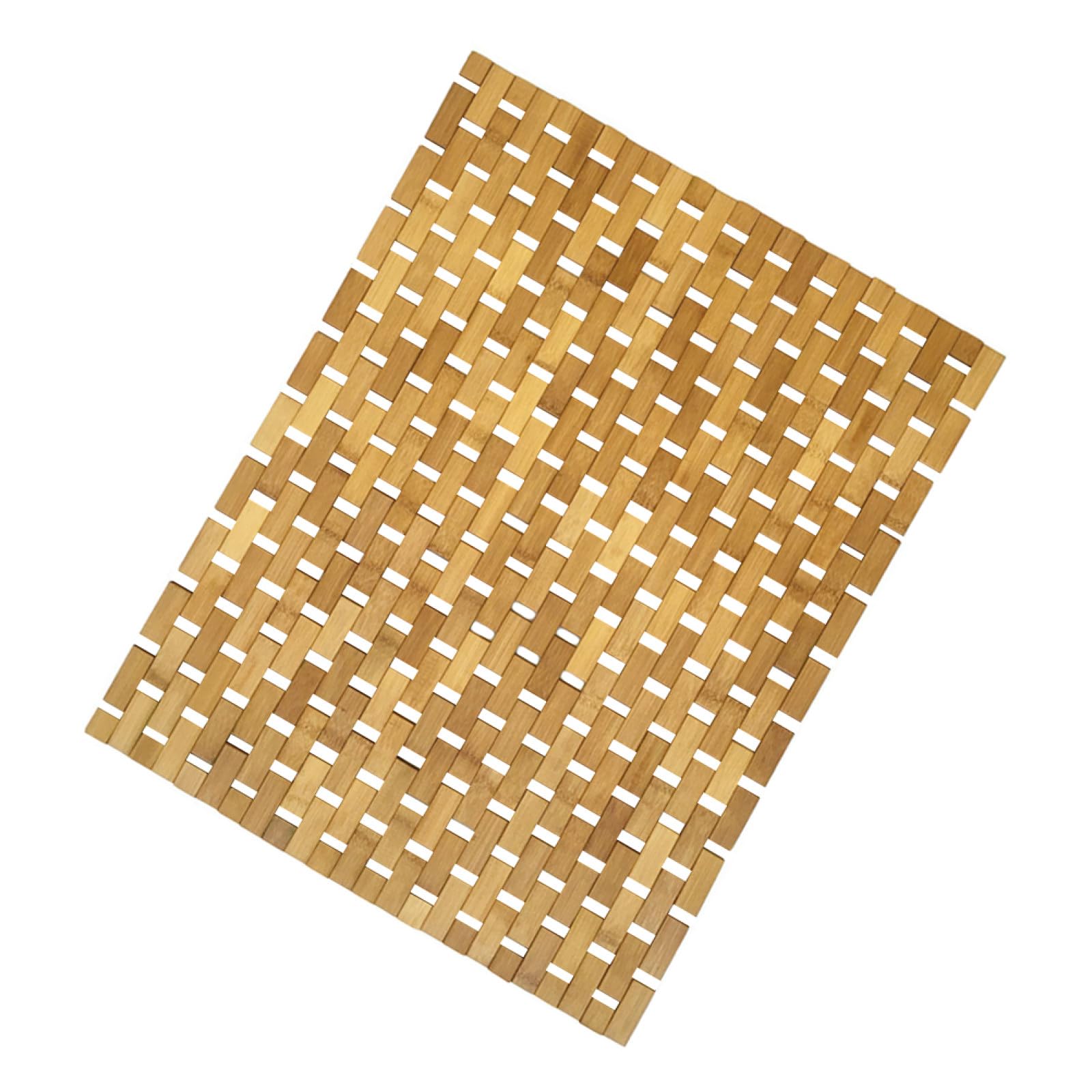 Tapis antidérapant de sol en bambou anti-glissade pour la maison