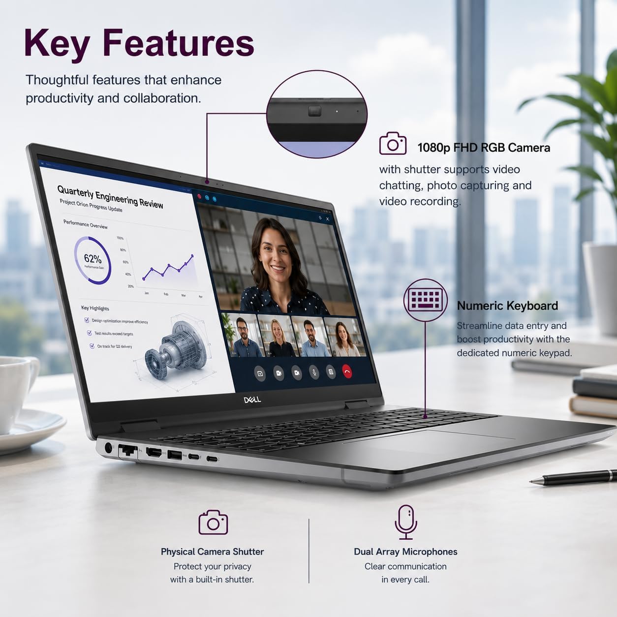 Dell Precision 7680 Laptop, NVIDIA RTX 1000 Ada 6GB, i5-13600HX, 32GB DDR5 image 5