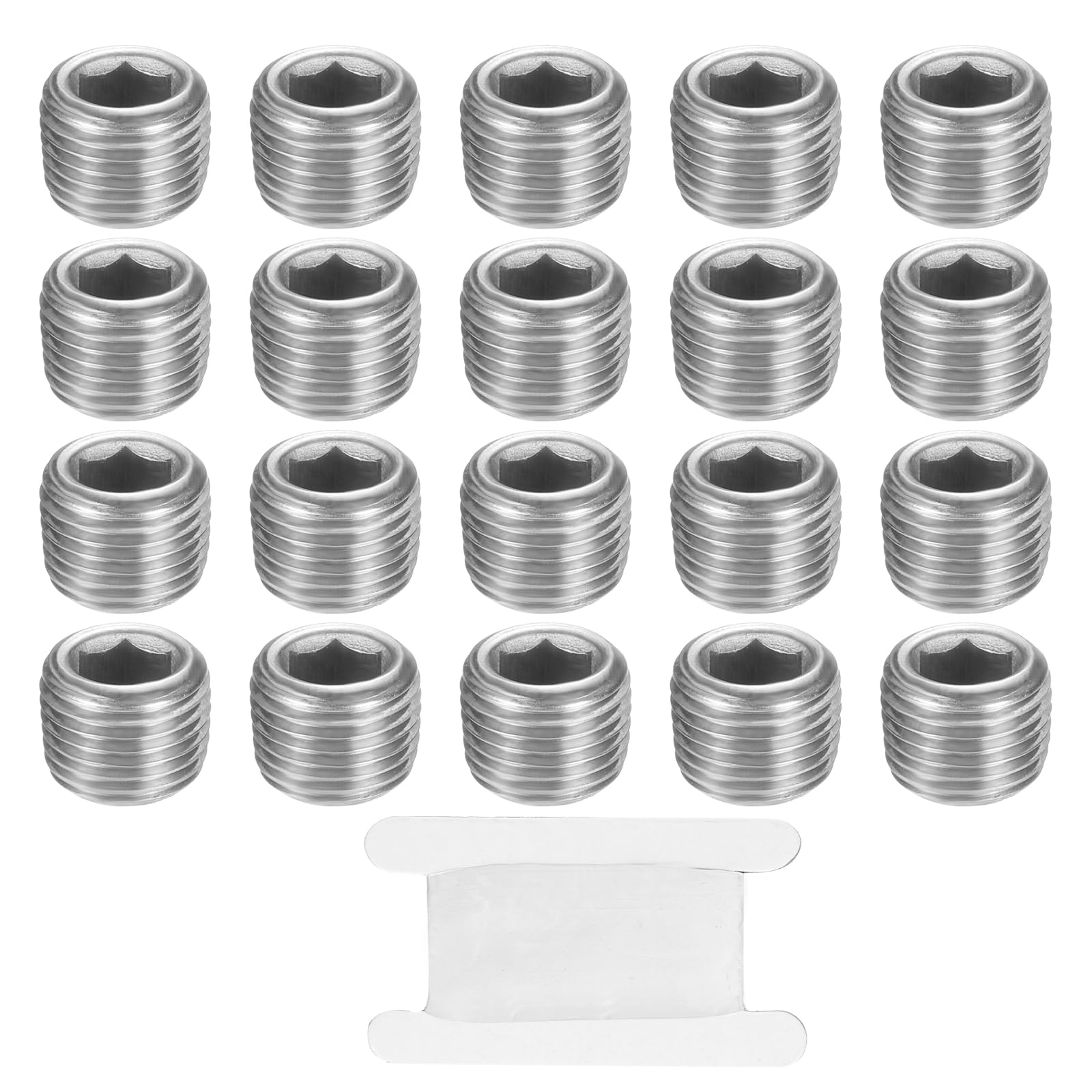 Tapones 1/8 NPT macho anticorrosión PATIKIL de acero 304 con cabeza hexagonal para alta presión