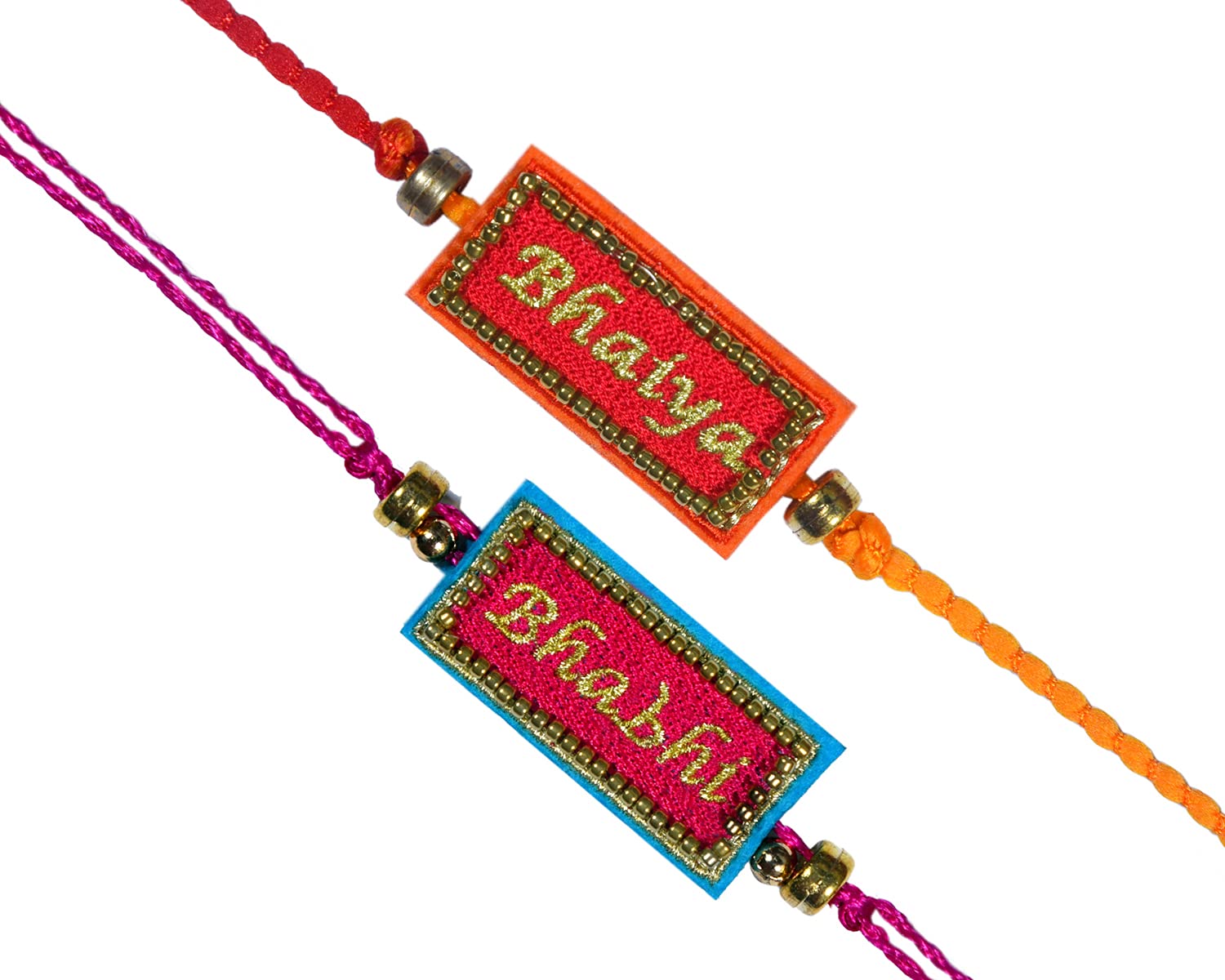 MASQ by Q-One Unisex Adult Designer Bhaiya-Bhabhi Rakhi Combo Set with Roli Chawal & Moli (Red-Orange-Pink-Blue-Gold, Pack of 2) (B099Q4MMXS) Amazon Price History, Amazon Price Tracker