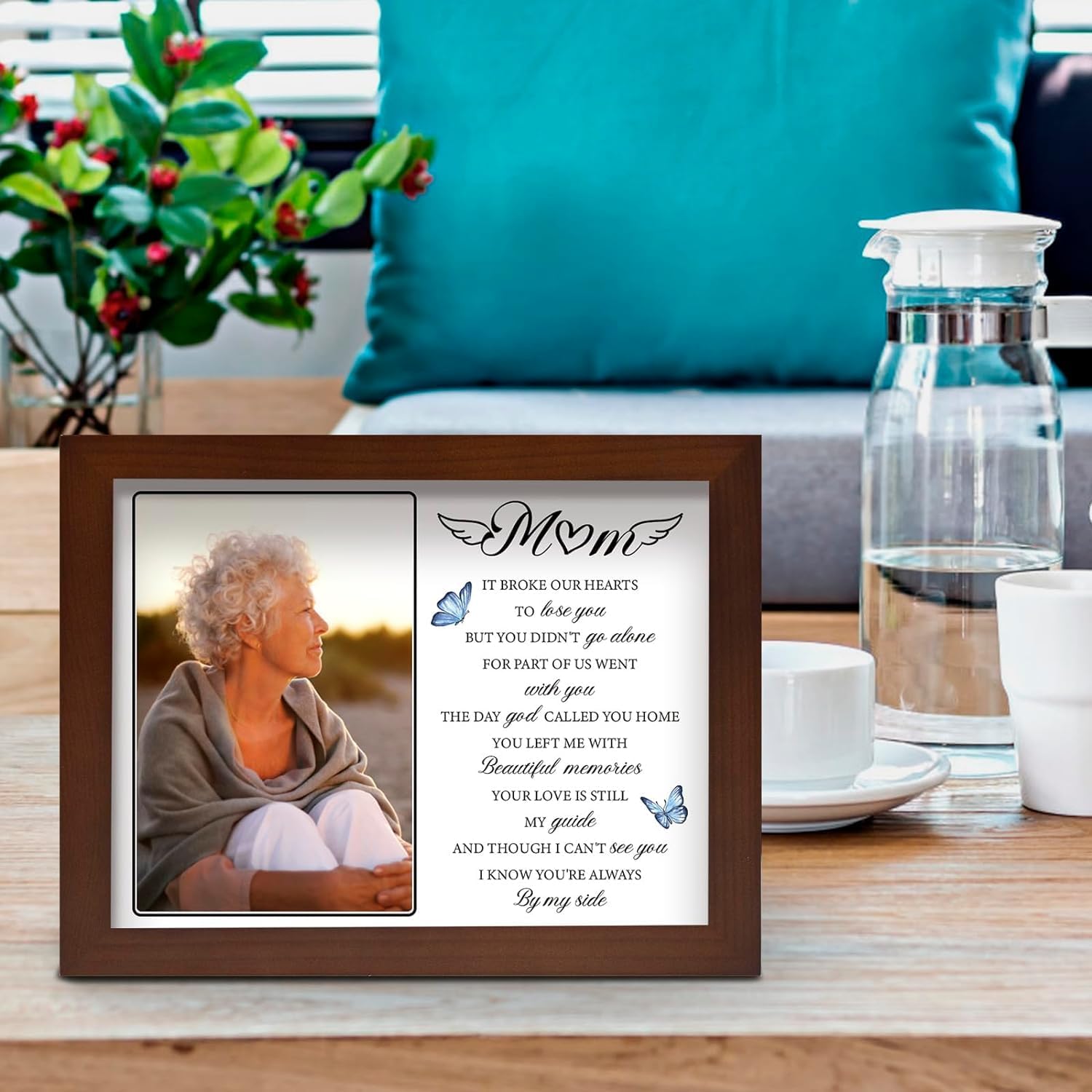 Sympathy Gifts for Loss of Mom,Memorial LED Shadow Box,Memorial Gifts for Loss of Mom,Condolences Gift for Loss,Bereavement Picture Frame Fits 4x6 in Photo - Image 7