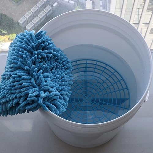 Miniatura 5 de Amiss Paquete de 2 cubos de lavado de autos, herramientas de lavado automotriz y kits de detalles, herramienta de cubo para prevenir arañazos,