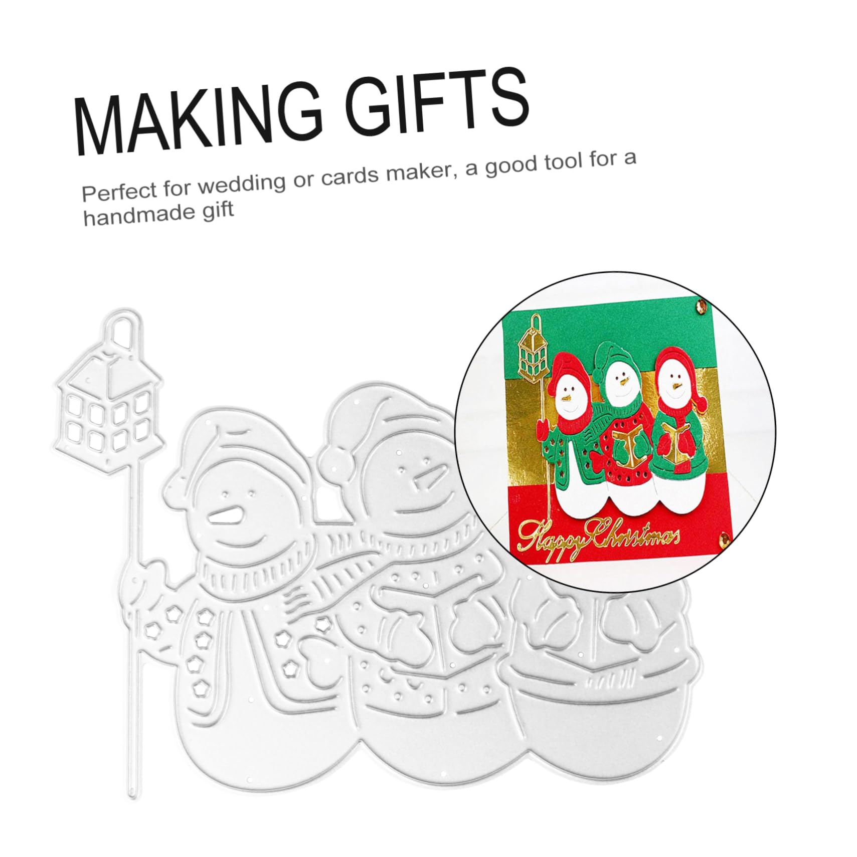 Operitacx 9 Piezas Navidad morir manualidades navideñas plantillas navideñas troqueles de metal cortados troqueles para hacer tarjetas troqueles de corte de metales en relieve