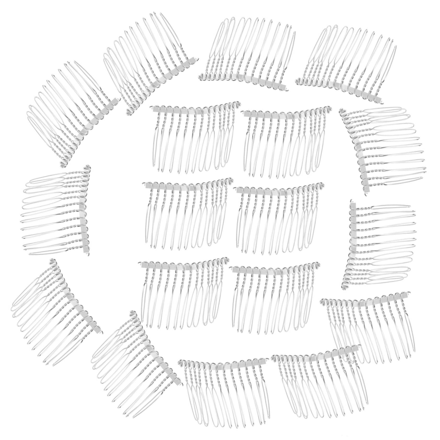 VICASKY 100 Pezzi Pettine Sposa con Decorazioni Floreali Accessorio per Matrimoni e Feste e Portatile per Acconciature Chic