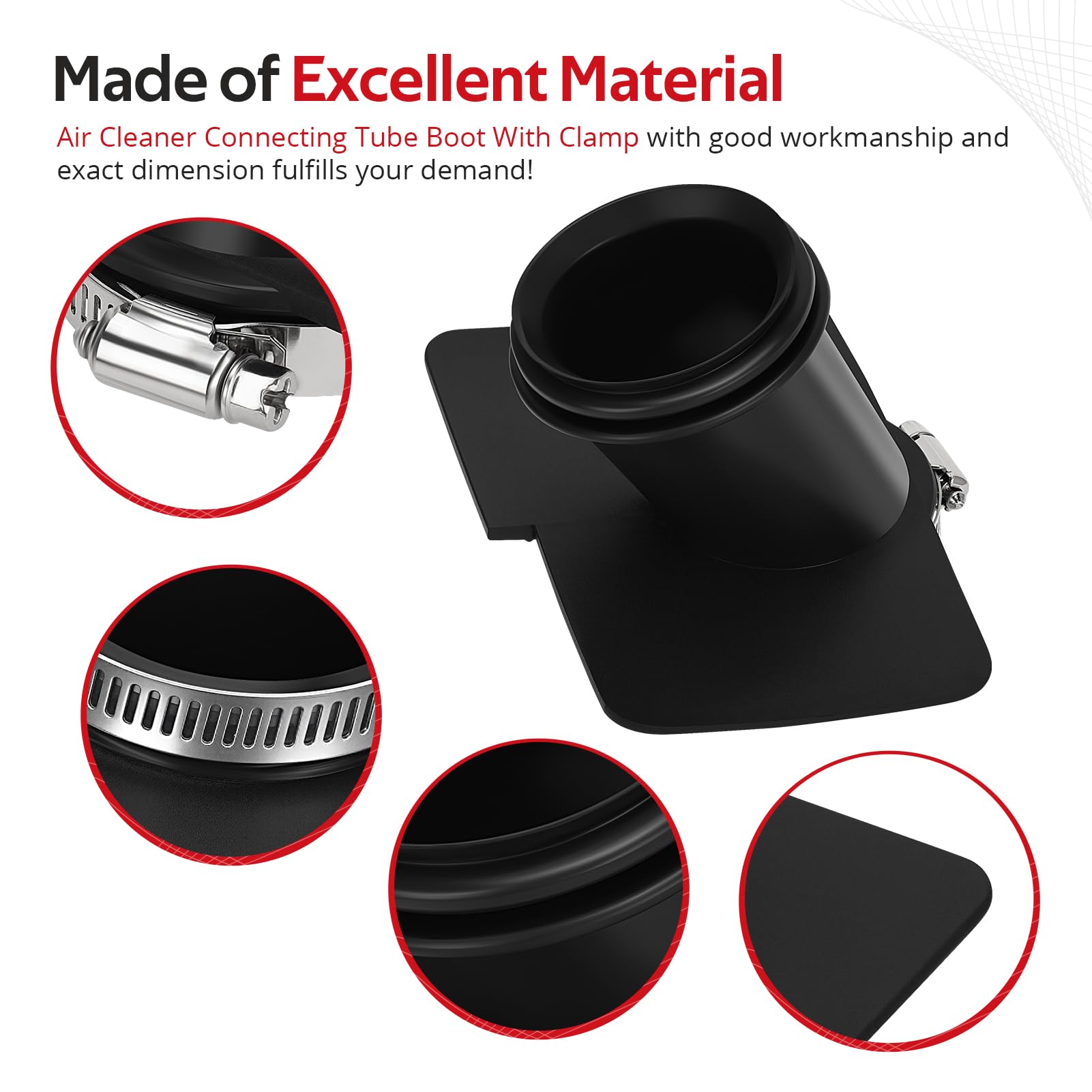 Amazon.com: JAVIK Air Cleaner Connecting Tube Boot With Clamp For
