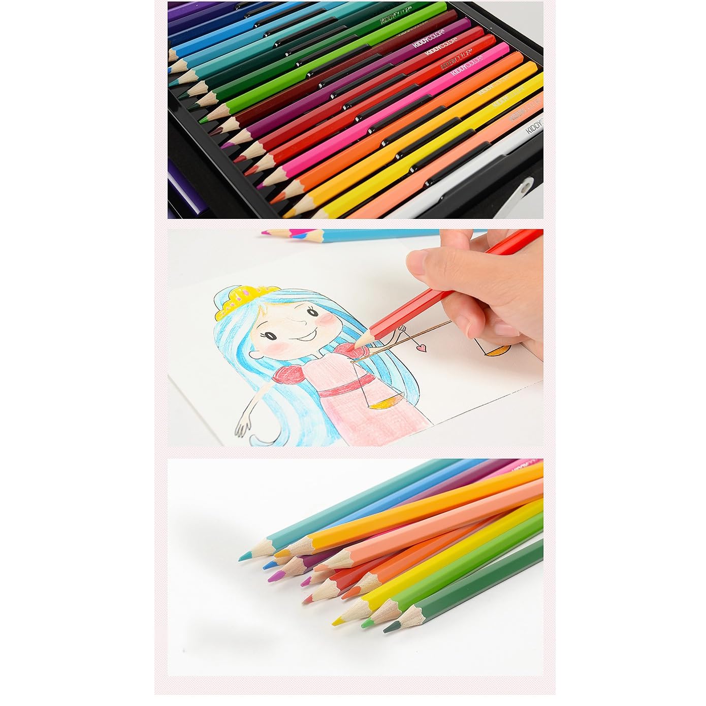 Scatola con Set di pennelli per Pittura, Regalo per pennarelli acquerellabili per Scuola elementare, Set di pennelli per Pittura(