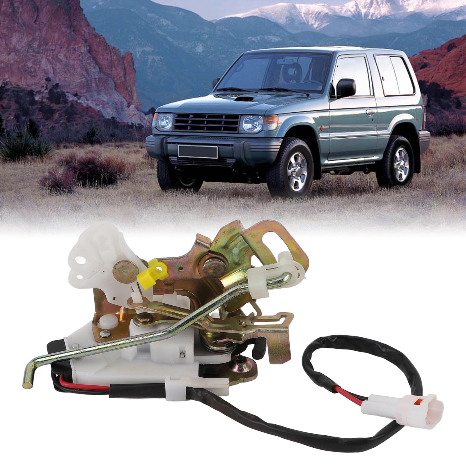 Cerradura de Puerta Trasera, Alta Durabilidad, Estable y Confiable, Ajuste Perfecto, Reemplazo para Pajero II V20 Montero Shogun 1991-1999, Hecha de ABS, Metal