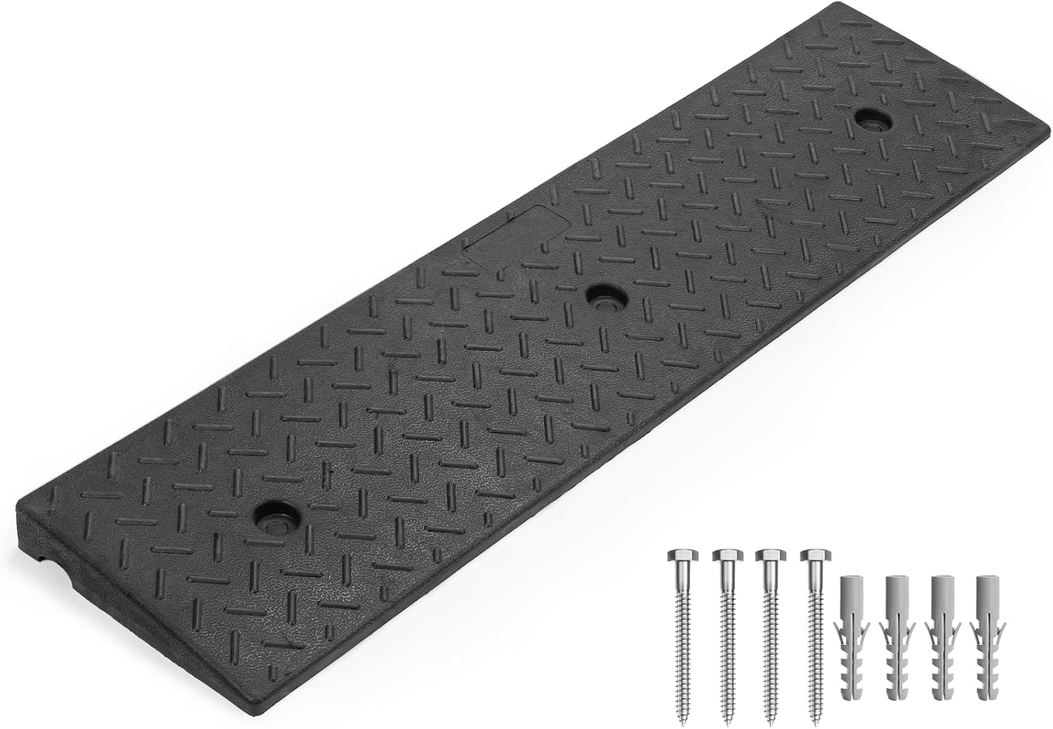 Threshold Loading Ramp Indoor Outdoor 7700lbs Load Capacity Car Slope Ramp Anti-Slip Wheel Chair Ramp for Bike, Scooter, Motorcar, Truck?2'Rise?1PCS? 2“ RISE 1