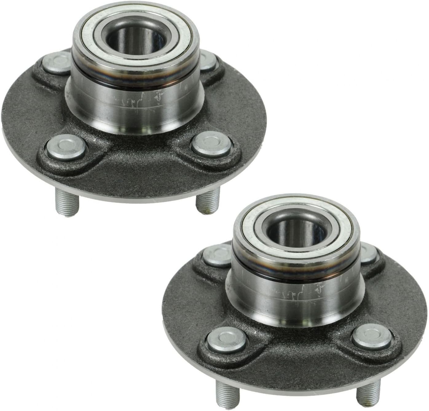 TRQ 2 Piece Rear Wheel Bearing & Hub Assembly Set Compatible with 1995-1998 Nissan 200SX 1991-1993 NX 1990-1999 Sentra - Image 4
