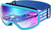 Vista 9 de EasYoung Gafas de esquí y snowboard para niños, jóvenes, niños y niñas de 3 a 15 años