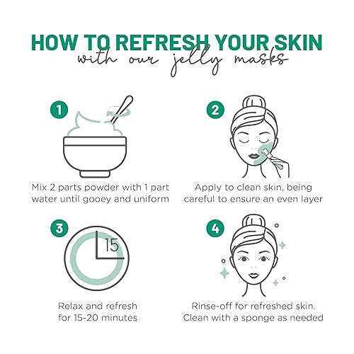 Miniatura 37 de Máscara de gelatina de alta calidad para modelar "máscara de goma", juego de spa - 10 tratamientos