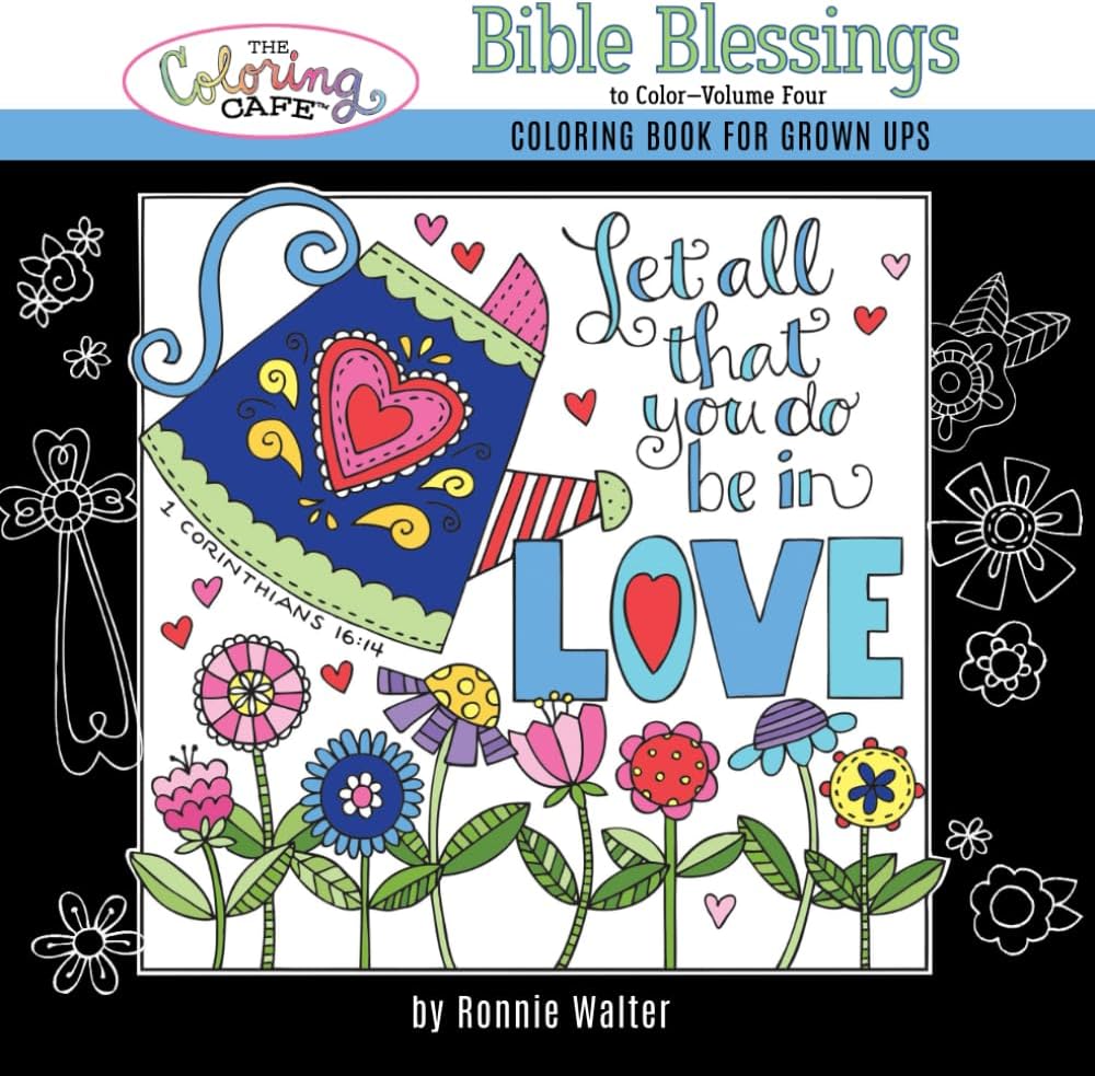 The Coloring Cafe-Volume Four-Bible Blessings to Color