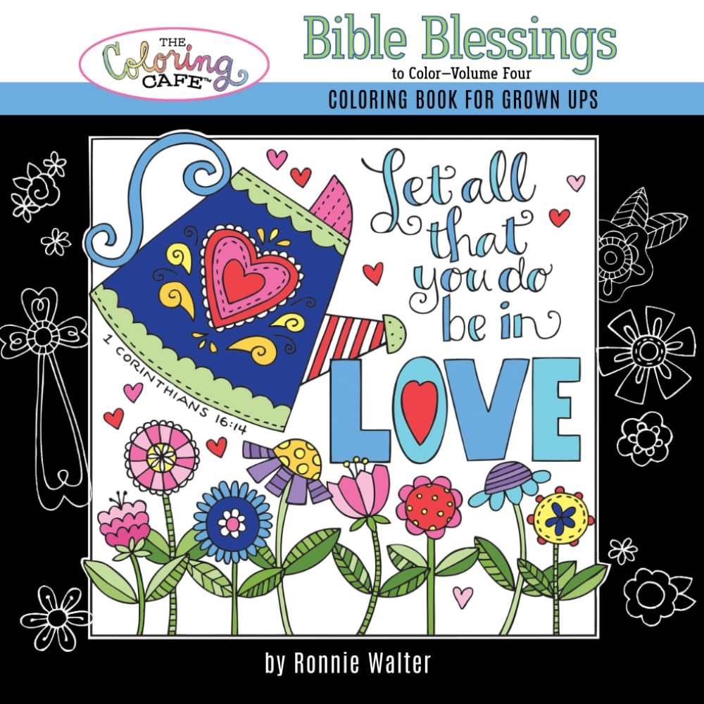The Coloring Cafe-Volume Four-Bible Blessings to Color