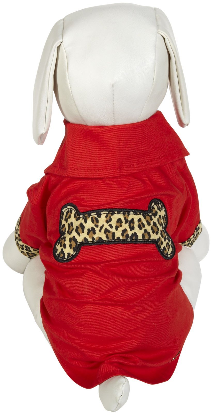 Chemise camp rouge léopard grande taille aux finitions haute couture