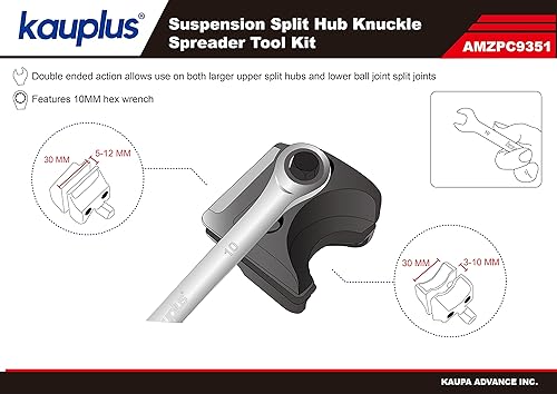 Miniatura 4 de Herramienta esparcidora de puntales de suspensión, removedor de puntal de carnero, divisor de rótula
