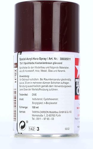 Miniatura 4 de TAMIYA Spray Laca TS-11 Granate TAM85011 Imprimadores y Pinturas de Laca