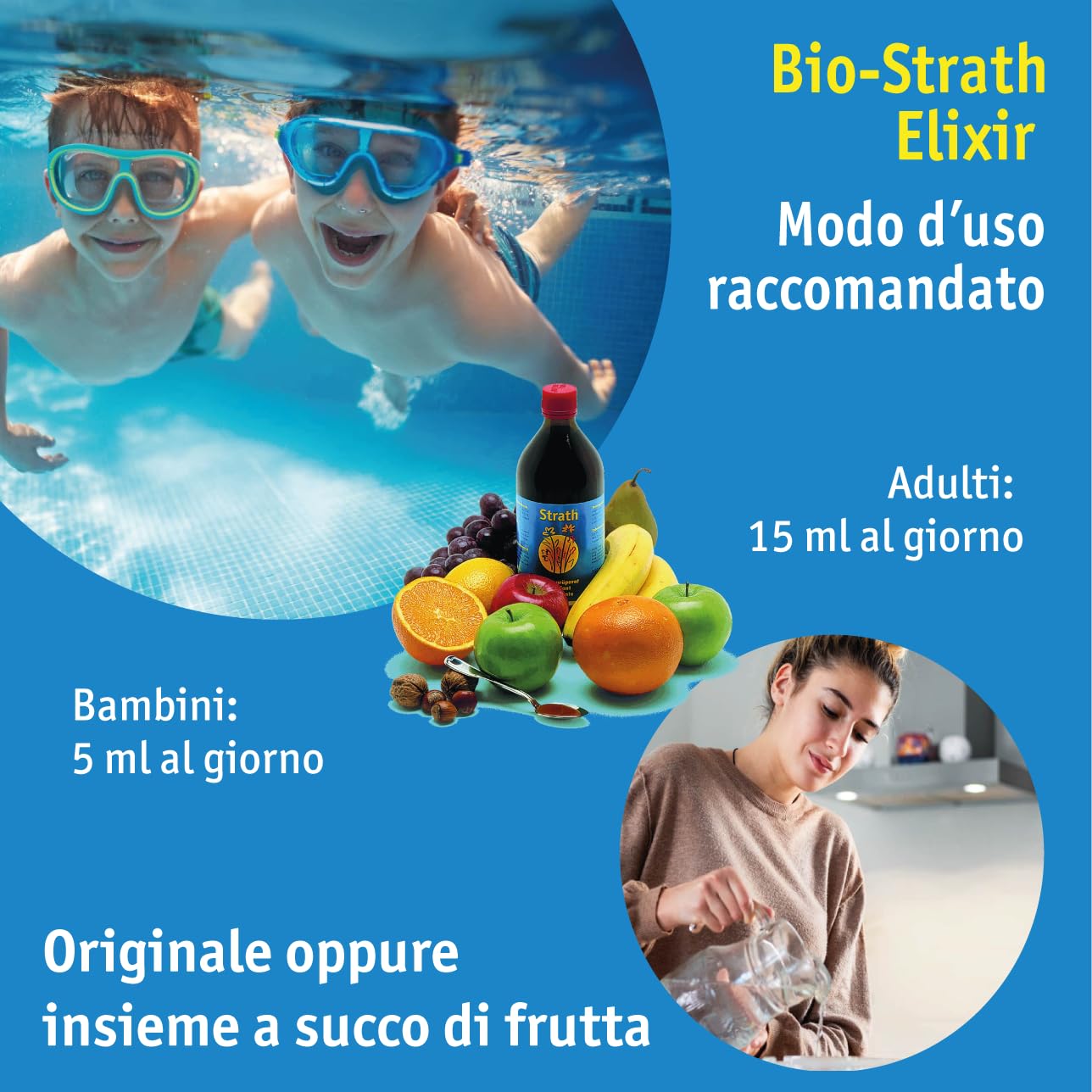 Strath Elixir | Sciroppo Naturale Tonico per Concentrazione, Energia, vitalità e Digestione | Adulti e Bambini (250 ml)
