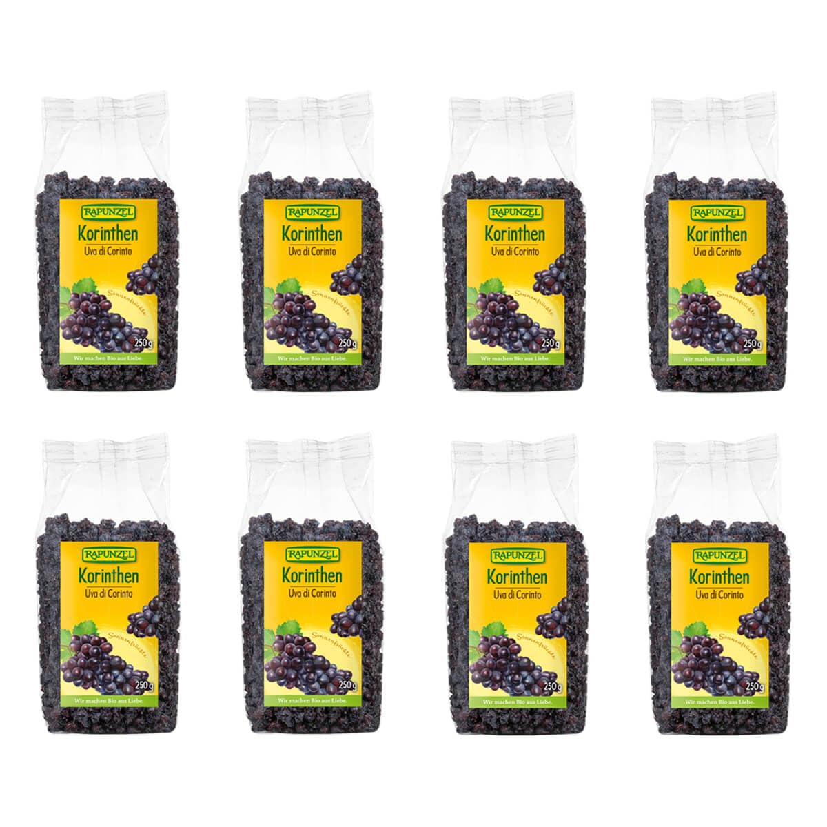 Rapunzel - Korinthen - 0,25 kg - 8er Pack