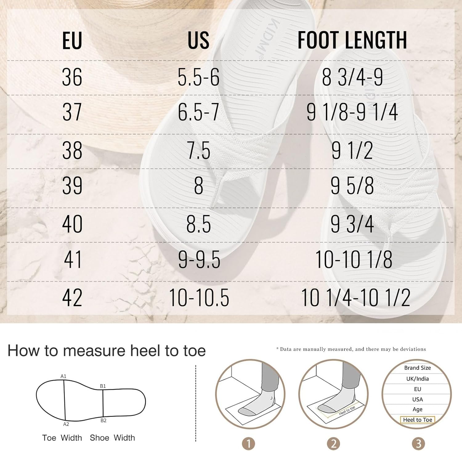 KIDMI Women's Sport Flip Flops Comfortable Walking Thong Sandals for Summer - Image 7