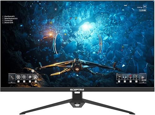Sceptre IPS 27" Gaming 165Hz 144Hz HDMI DisplayPort FHD Monitor LED, AMD FreeSync FPS RTS altavoces integrados máquina negro (E275B-FPT168)