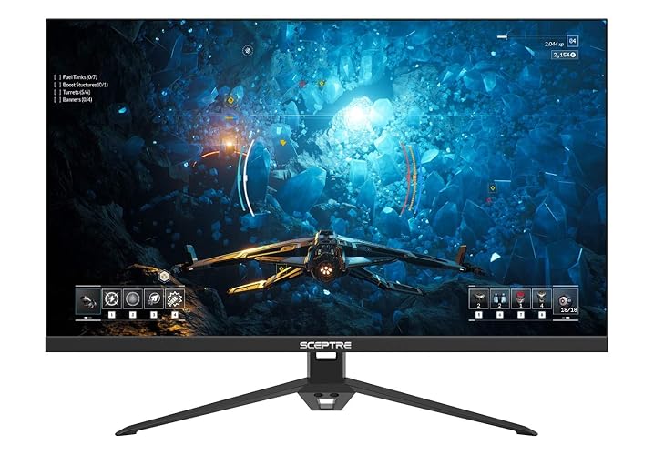 Sceptre IPS 27" Gaming 165Hz 144Hz HDMI DisplayPort Monitor LED FHD, altavoces integrados AMD FreeSync FPS RTS negro (E275B-FPT168)