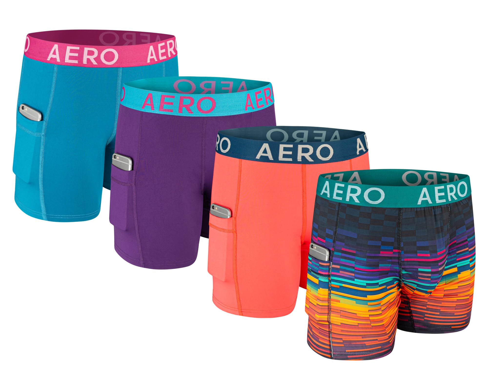 Aeropostale Mens Performance Compression Boxer Briefs