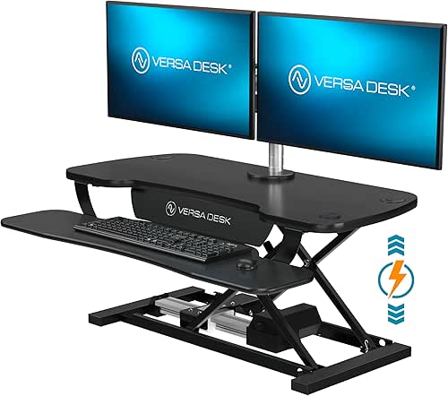 VERSADESK PowerPro™ 36 Inch Electric Standing Desk Converter, Height Adjustable