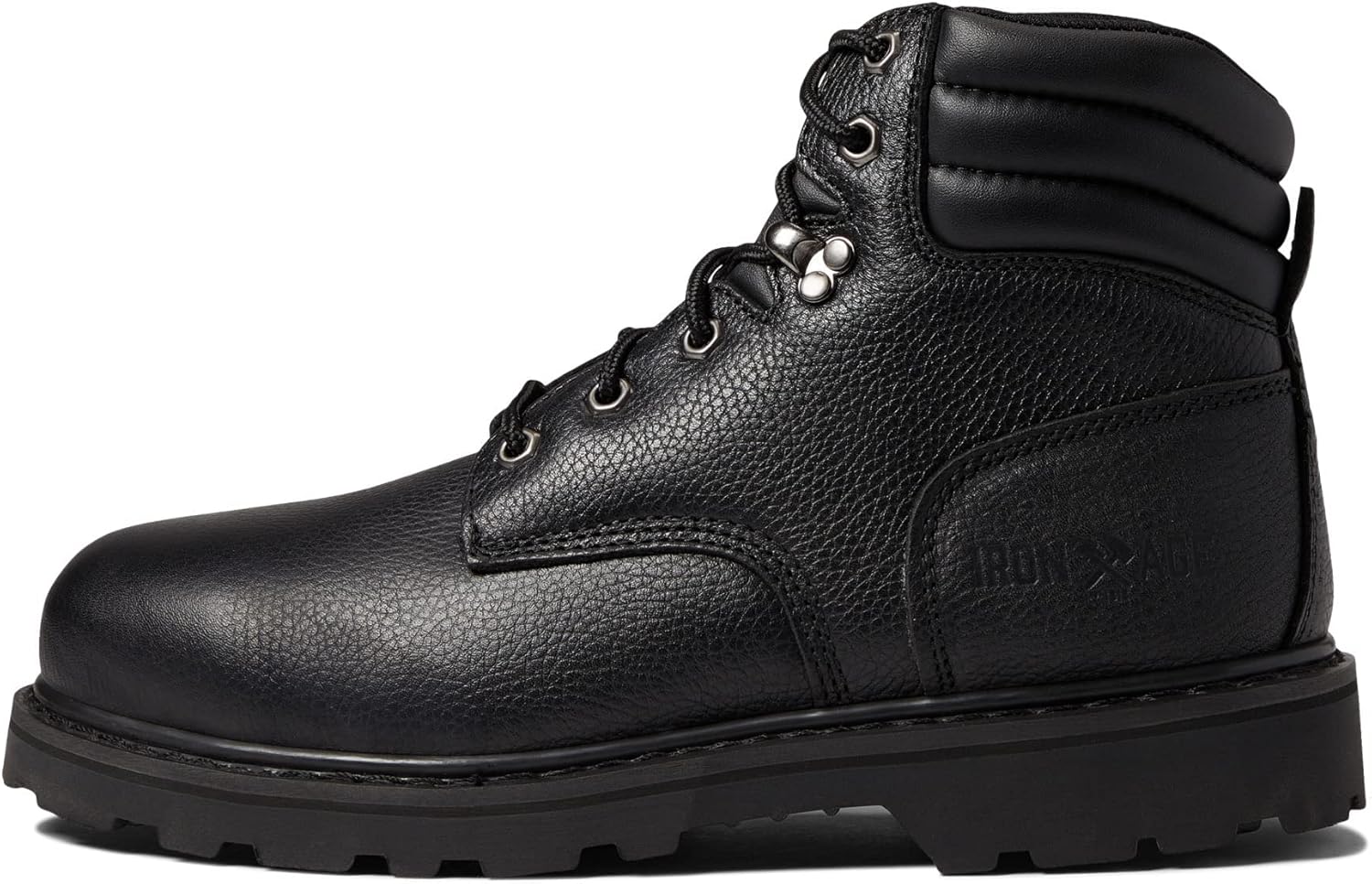 Knapp Men's Backhoe 6" Work Boot Steel Toe Black 9 EE US