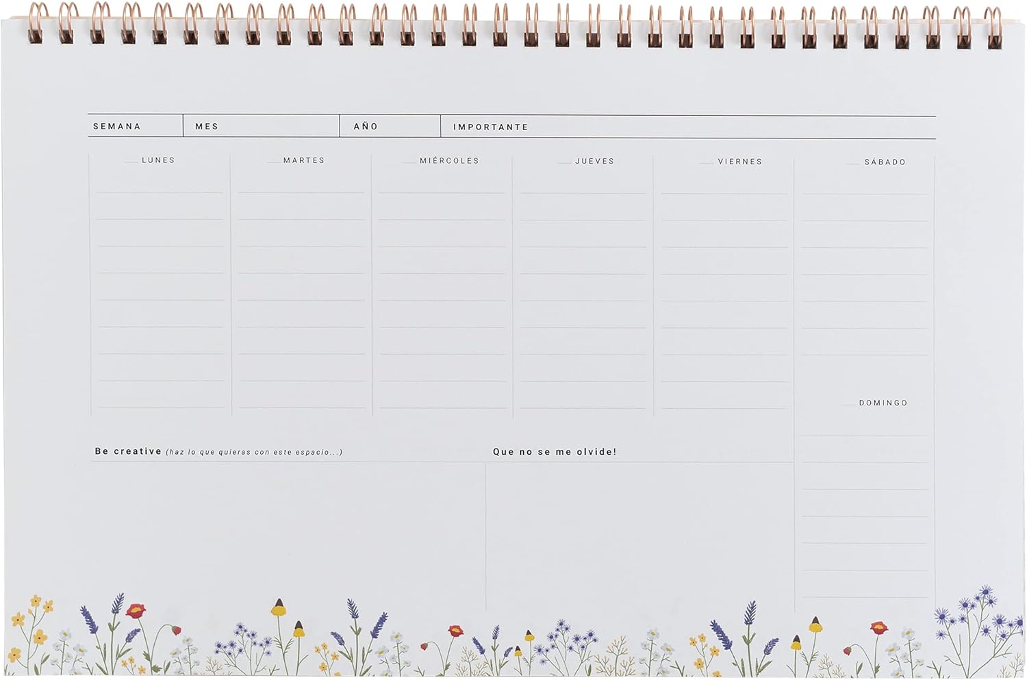 UO New Year's Eve Weekly Planner Unnumbered 60 Pages High Quality 90g Paper 30x24cm