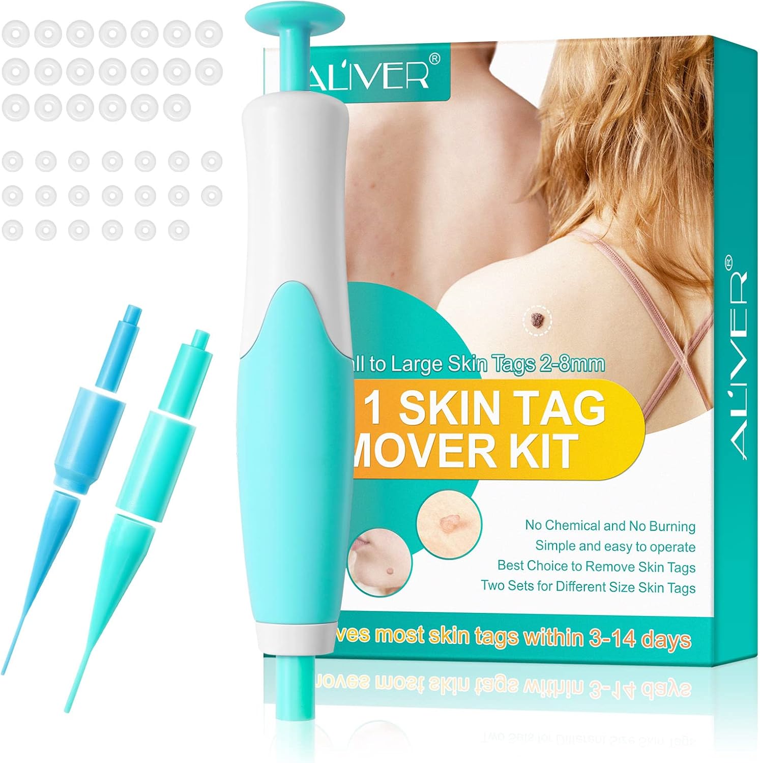2 in 1 Skin Tag Remover, Auto Skin Tag Remover Pen,Tag Removal Kit