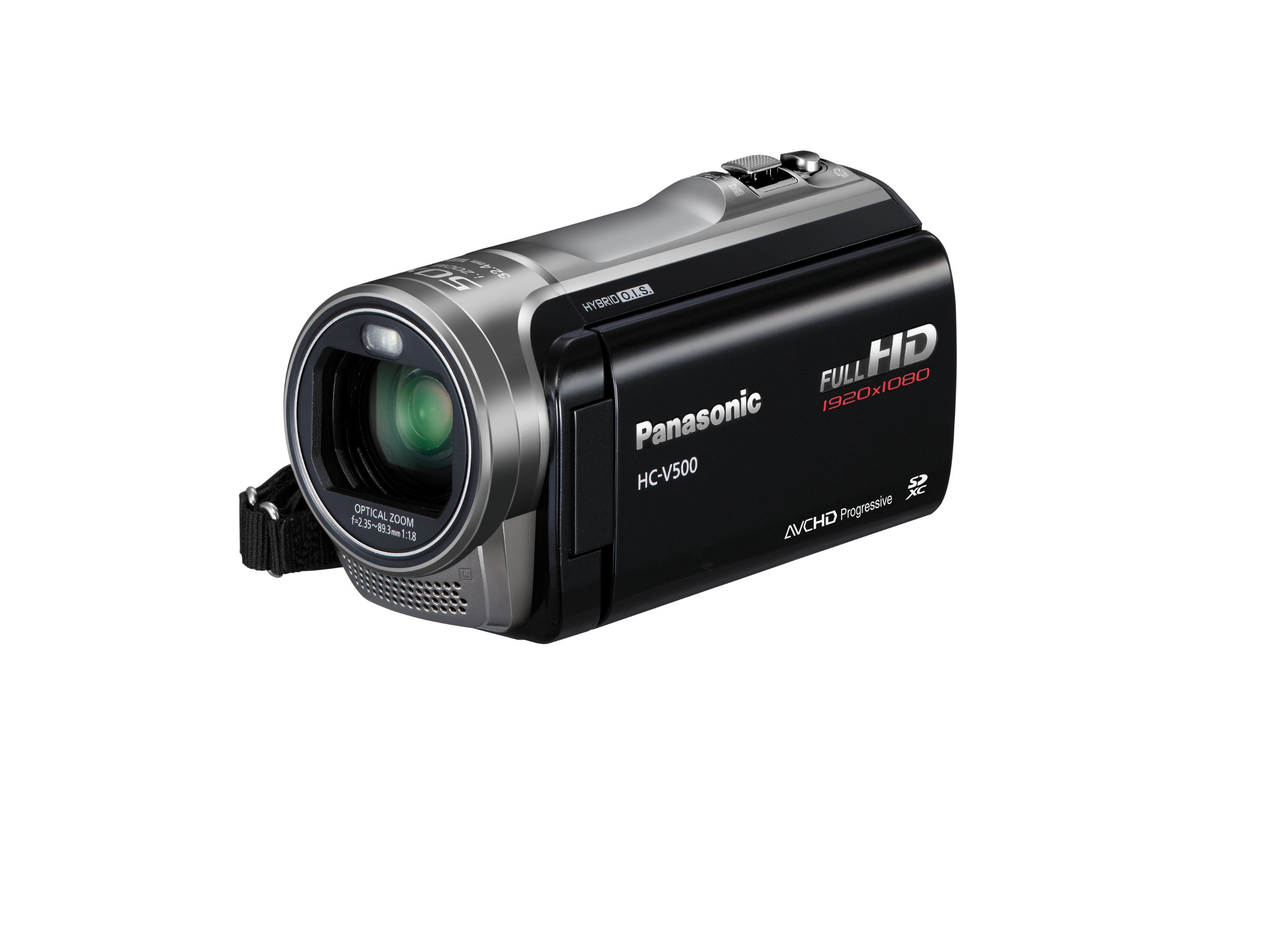 Caméscope Panasonic HC-V500 Full-HD – Argenté, Très Bon état, Peu Utilisé
