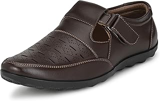 Centrino Sandal for men | Sandals with Cushioned Insocks, Hook & Loop Strap,Trendy and Sporty Design Closed Sandal | Provi... Price In India