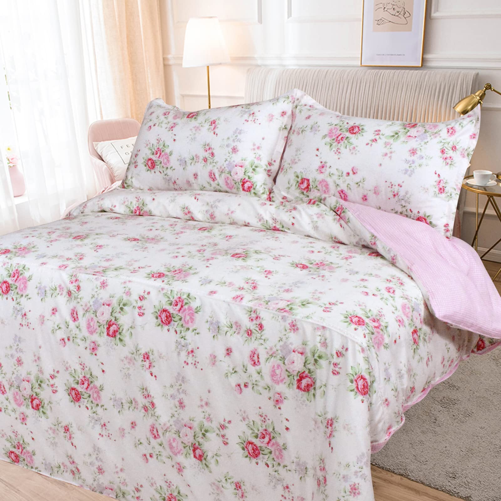 掛け布団カバー・ピローカバーセット クイーンサイズ 花柄 掛け布団カバー・ピローカバーセット クイーンサイズ 花柄 掛け布団