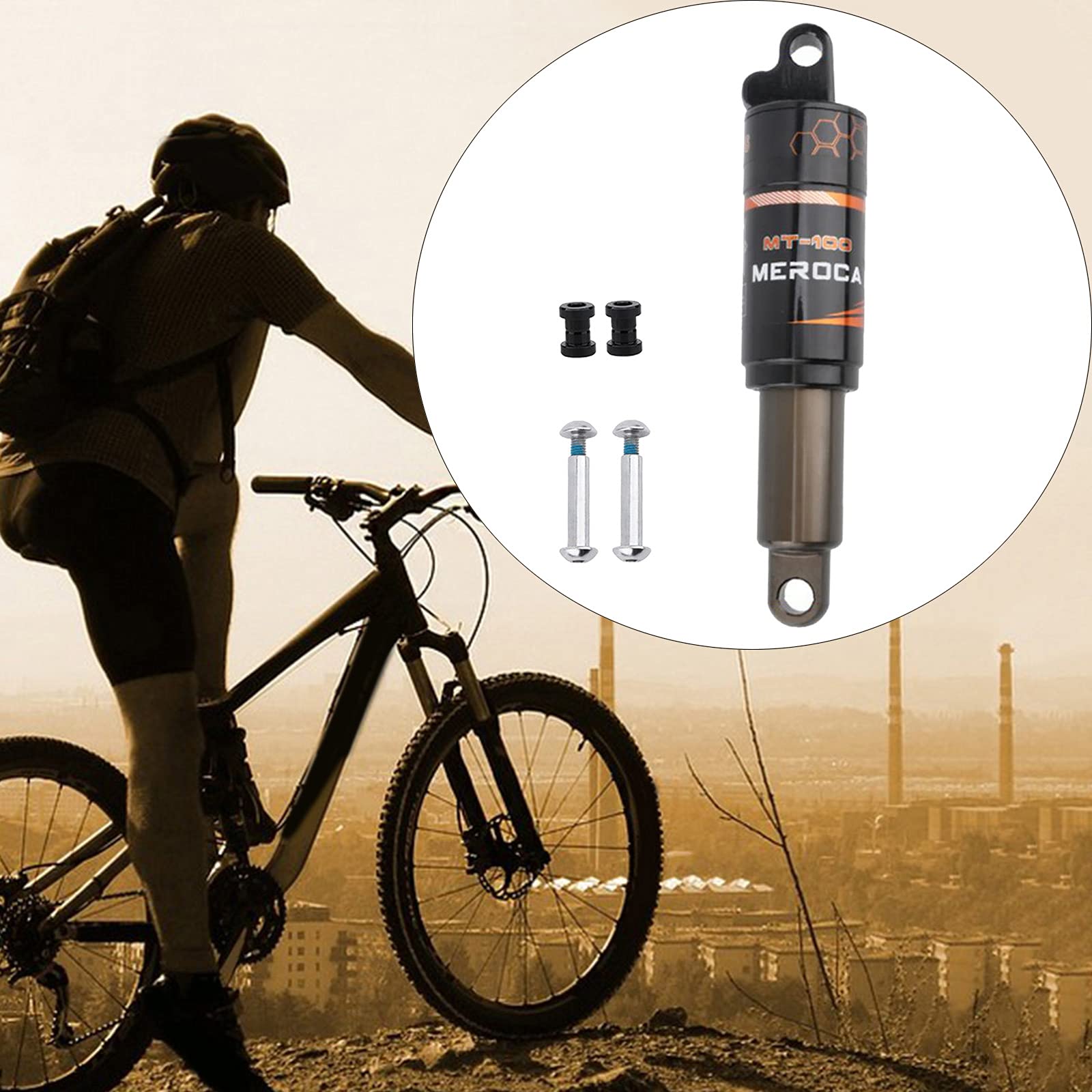 SM SunniMix Amortisseur arrière de vélo 125mm-850lbs, 150mm-1000lbs, 165mm-750lbs, 165mm-1000lbs, 190mm-1000lbs Amortisseurs de vélo de Montagne, 165mm 1000lbs