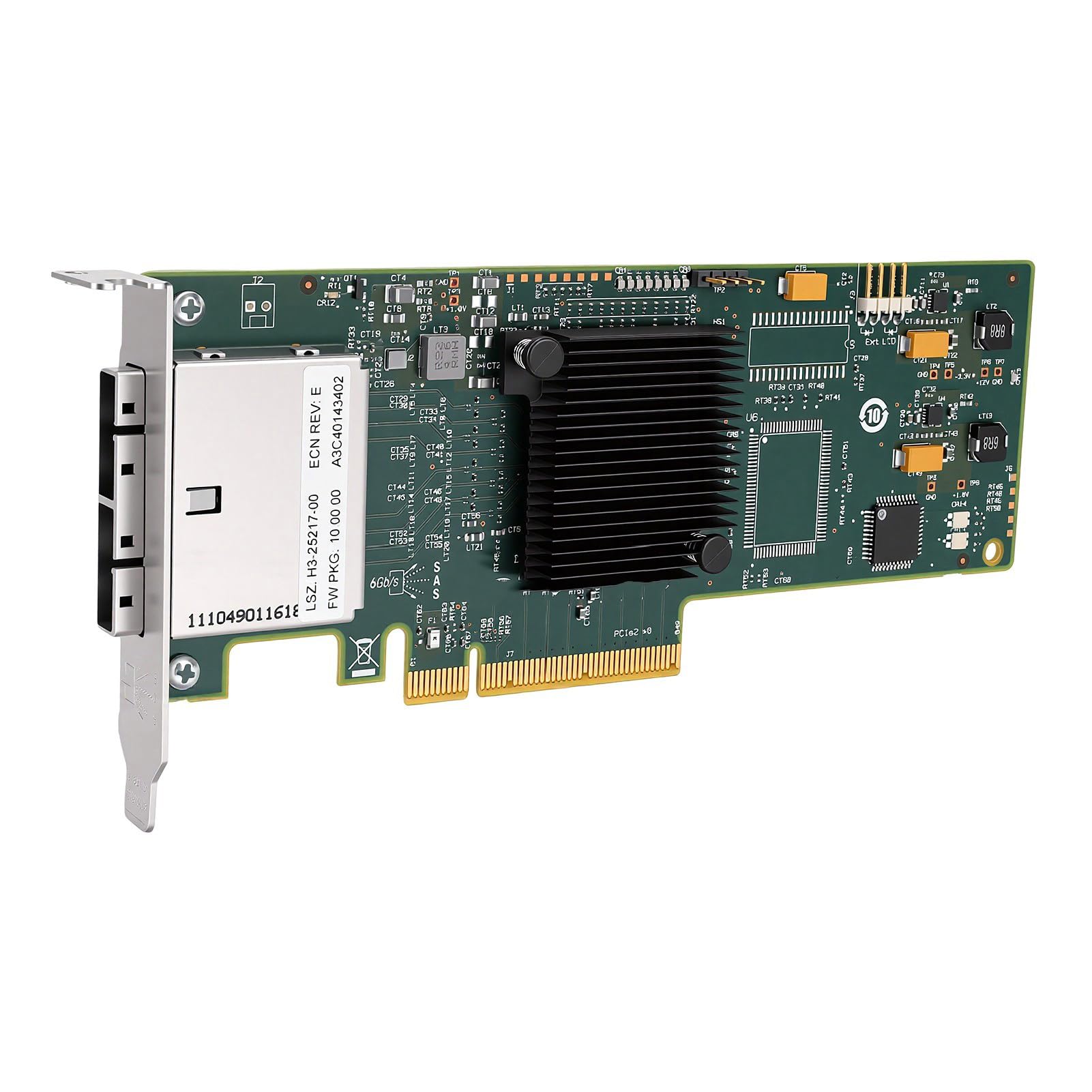 Karta Kontrolera PCIe 2.0 X8 SAS, Niskoprofilowa, 8 Portów dla JBOD i Zewnętrznych Obudów