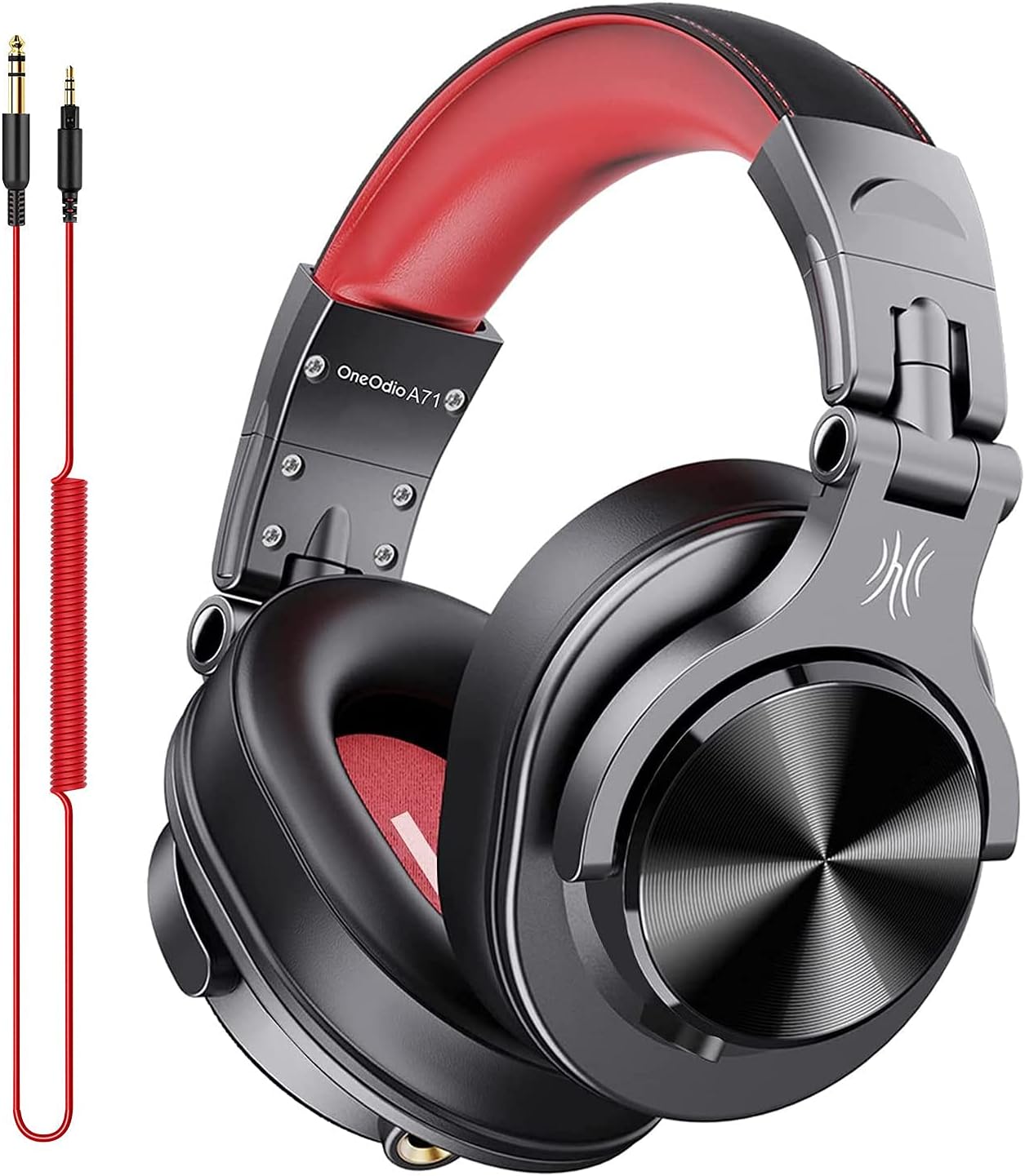OneOdio A71 Wired Over Ear Headphones, Studio Headphones with SharePort, Professional Monitor Recording & Mixing Foldable Headphones with Additional 6.35mm to 3.5mm Audio Cable