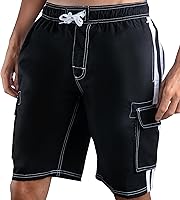 Kanu Surf Men's Barracuda Swim Trunks - Quick-Dry UPF 50+ 9" Inseam, Mesh Lined, Extended Sizes Available
