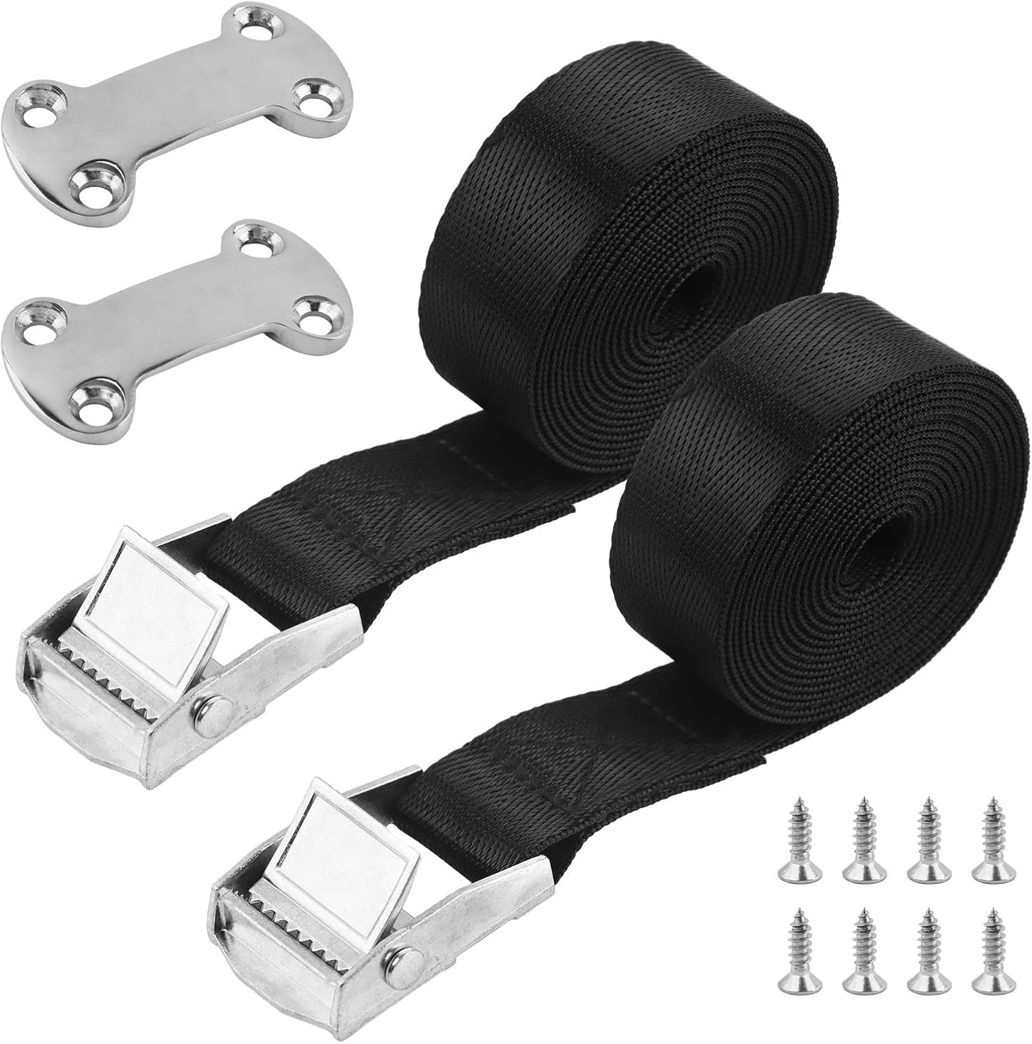 Cooler TieDown Strap Kits, Cam Buckle Lashing Strap, Battery Tie Down Straps, Tie