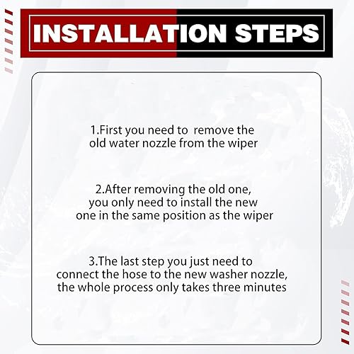Miniatura 5 de OTUAYAUTO Boquilla de limpiaparabrisas  Paquete de 2 boquillas de repuesto para limpiaparabrisas delantero de automóvil Dodge y Mercedes Sprinter