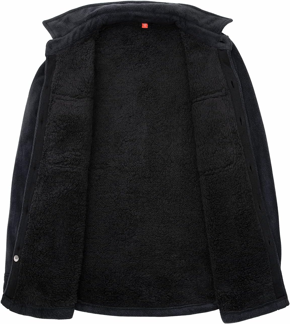 ThCreasa Boys Warm Sherpa Lined Buffalo Plaid Fleece Button Down Shirt Jacket