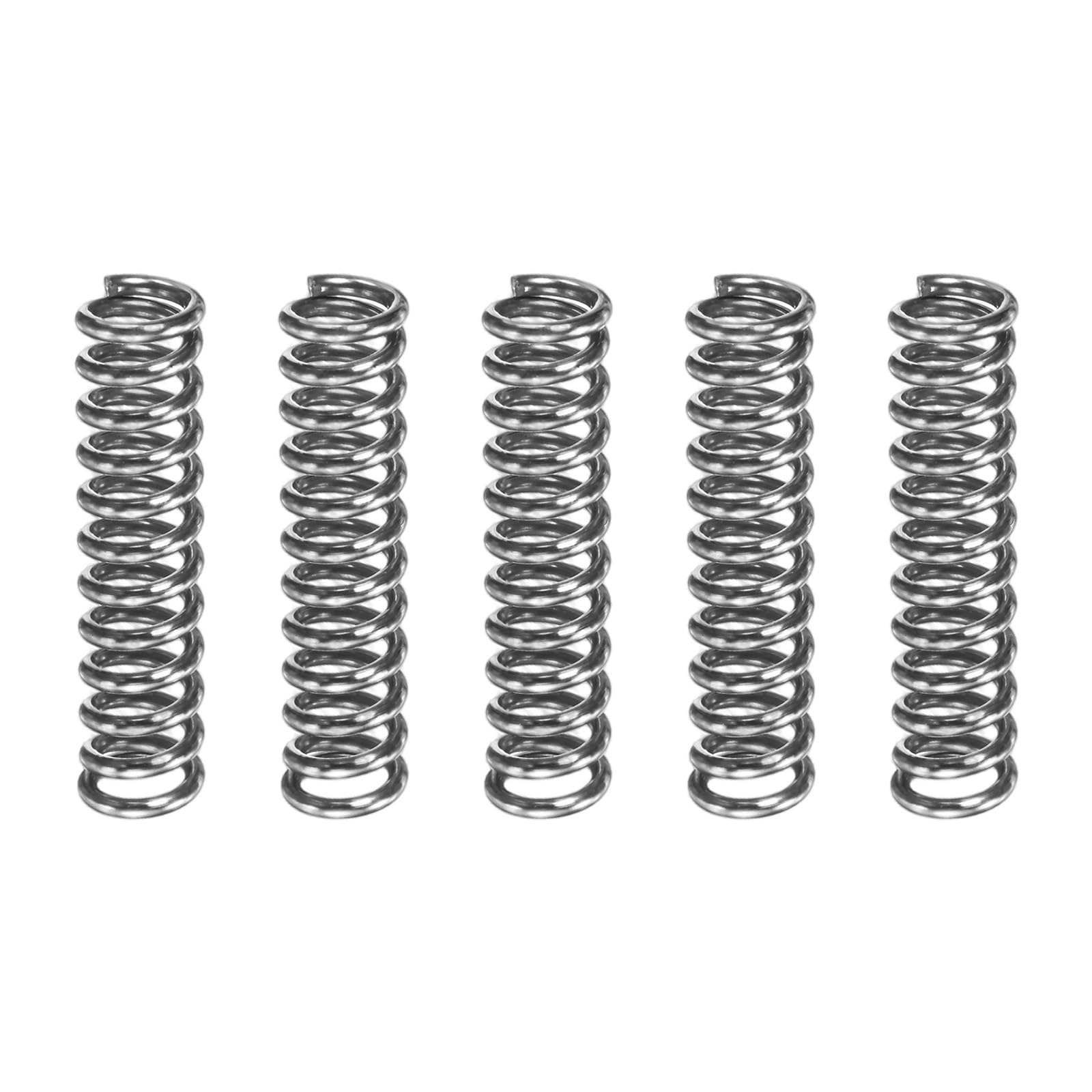 M METERXITY 5-Pack Compression Springs, 25mm Length 6mm OD 304 Stainless Steel Pruner Replacement Springs for Garden Tool/DIY/Mechanical Repair Replacement [Silver Tone, 1mm Wire Size] — image 1