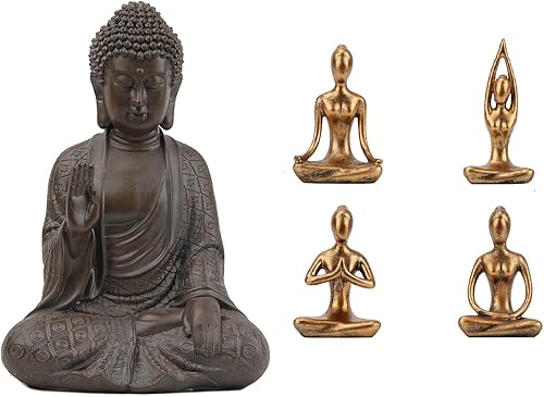 Leekung Estatutos de Buda Zen y Estatua de Meditación de Yoga