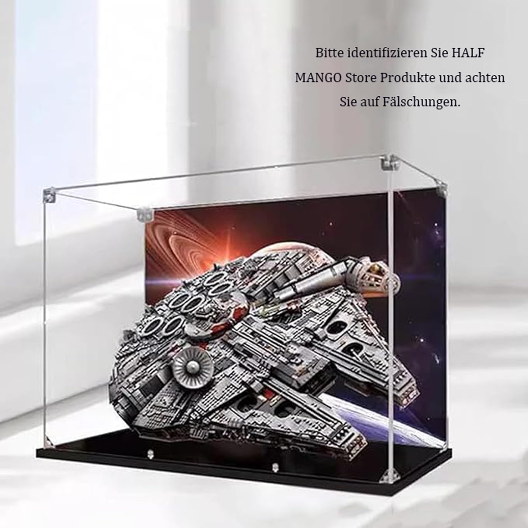 【激レア・新品未開封】MILLENNIUM DECK CASE HALF MANGO Acrylic Display Case for Lego Star Wars Ultimate
