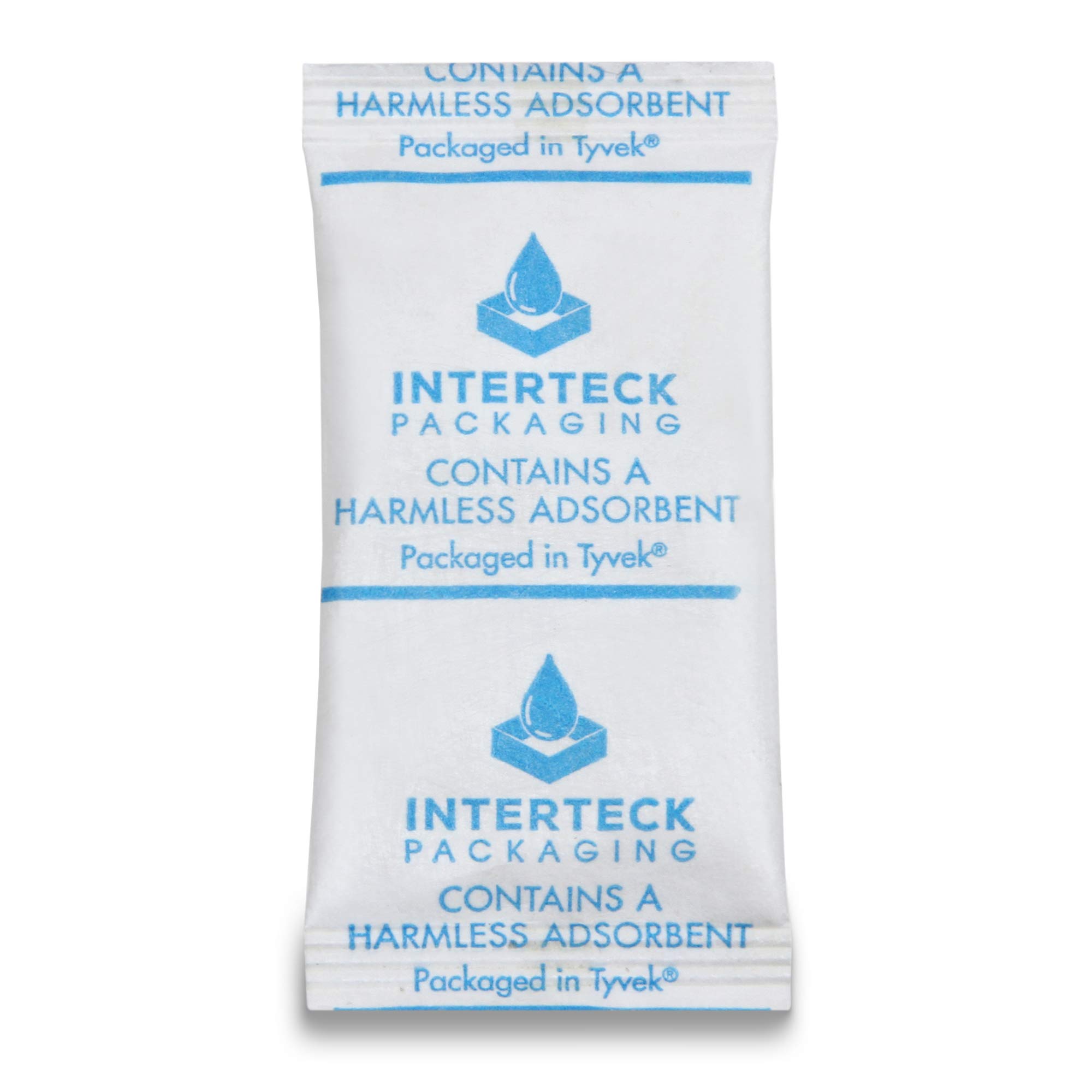 INTERTECK Packaging 3 Gram Silica Gel Packets - Rechargeable Desiccant Packets and Dehumidifiers (Indicating and Non-indicating Packs) 500 Pack Non-Indicating AS-3.0GM-S-500 500