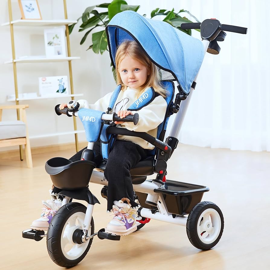 Amazon.com: JMMD 7 in 1 Tricycle Stroller with Push Handle, Baby
