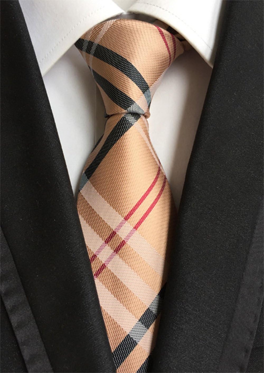 WeiShang Lot 6 PCS Classic Men's Silk Tie Necktie Woven JACQUARD Neck Ties - Image 7