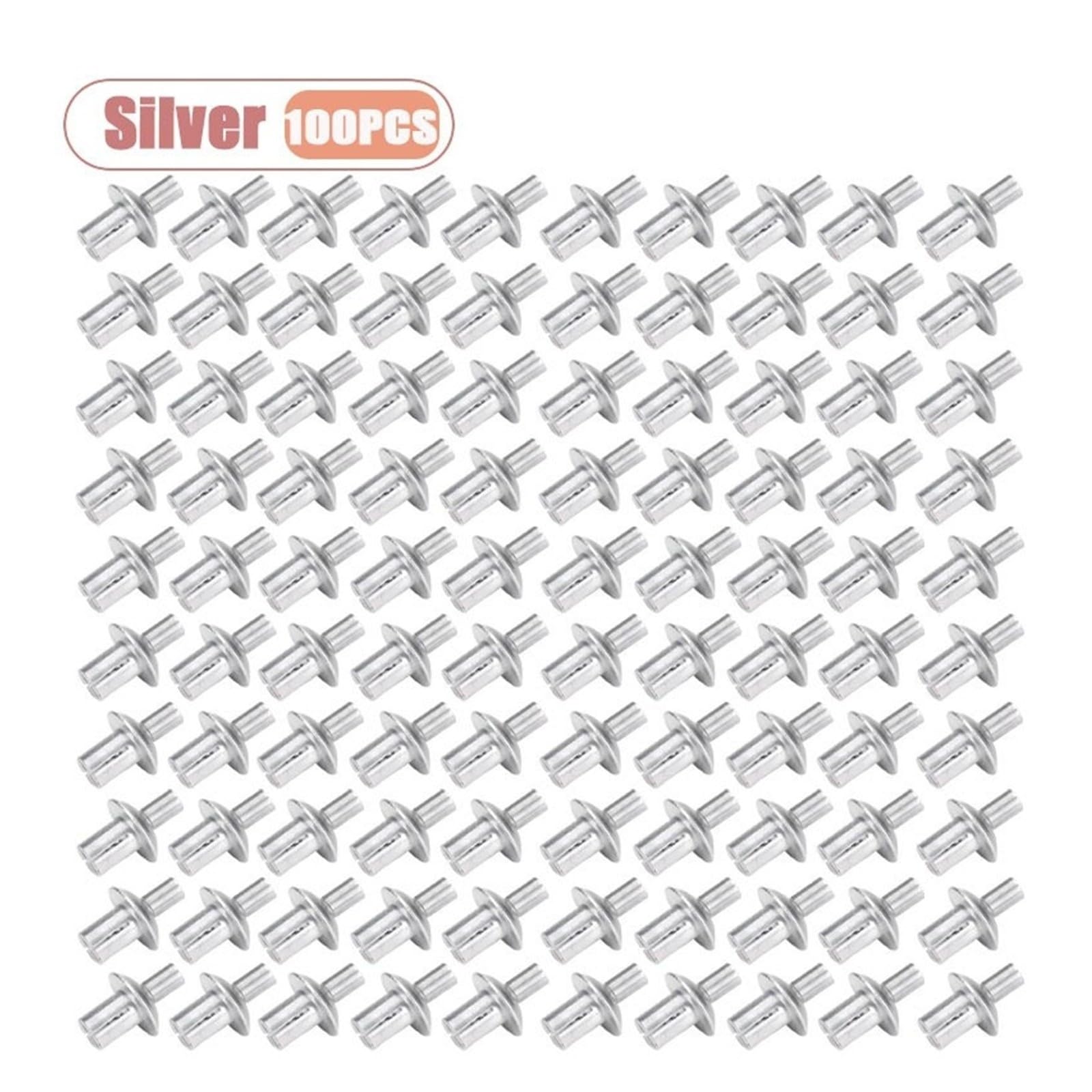 Hammernieten Aus Aluminium, 10–100 Stück